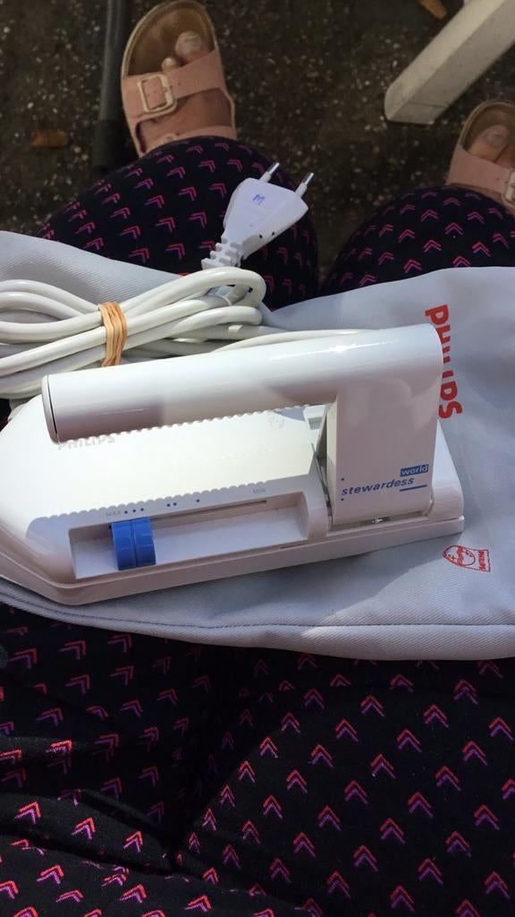 Reisstrijkijzer - Philips Stewardess, Witgoed en Apparatuur, Strijkijzers en Strijkplanken, Ophalen of Verzenden, Gebruikt