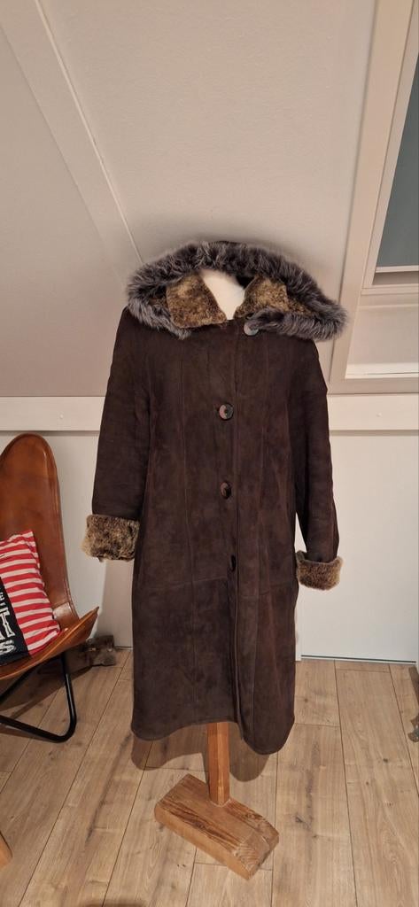 Lammy Shearling Jas met Capuchon, Kleding | Dames, Maat 38/40 (M), Bruin, Ophalen of Verzenden, Onbekend