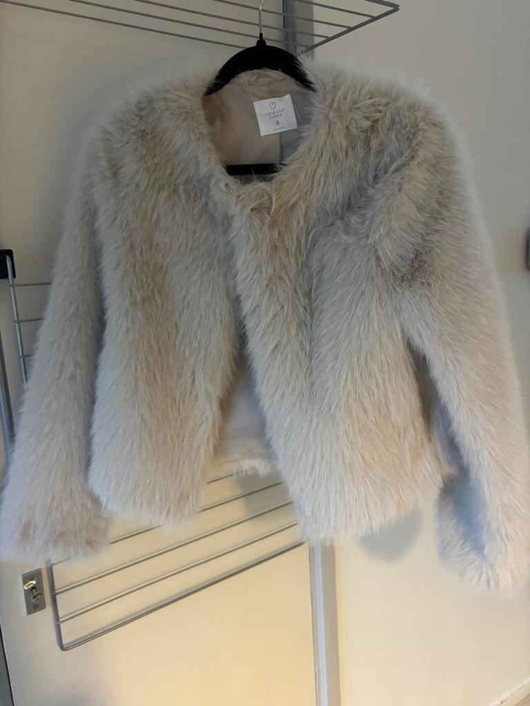 Bont jasje, Ophalen of Verzenden, Zo goed als nieuw, Maat 36 (S), Grijs