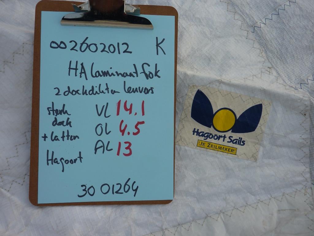 high aspect fok zie ook mijn andere advertenties van zeilen, Ophalen of Verzenden, Gebruikt, Overige typen
