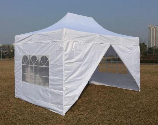 Easy-Up Marktkraam Verkoopstand Partytent Vouwtent Wit, Opvouwbaar, Partytent, Nieuw, Minder dan 5 meter