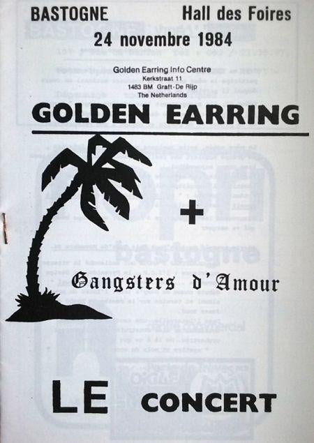 Golden Earring: programma concert Bastogne Belgie, Verzamelen, Ophalen of Verzenden, Gebruikt