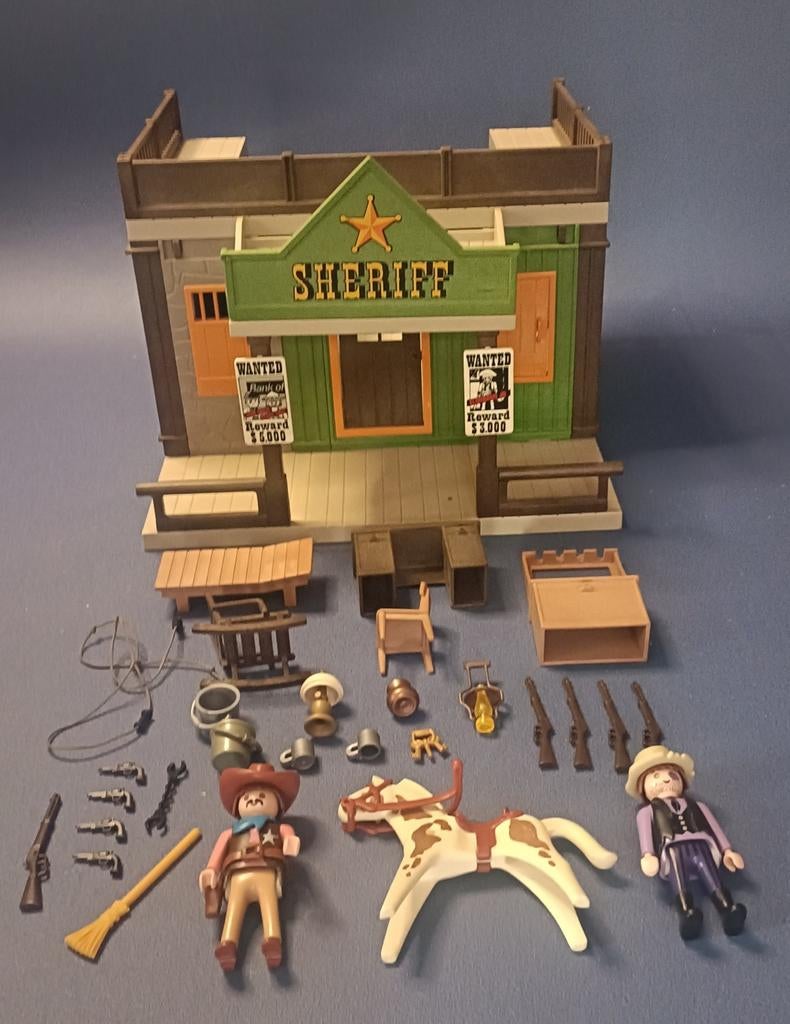 Playmobil 3786 Sheriff Office, Ophalen of Verzenden, Gebruikt, Complete set