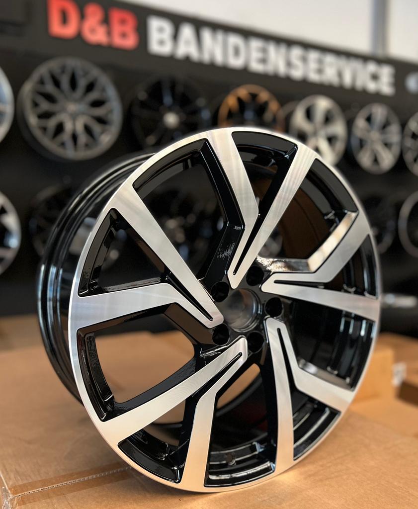 17 18 inch brescia look 5x100 Vw polo Gti taigo t cross seat, Auto-onderdelen, Banden en Velgen, 215 mm, Velg(en), Nieuw, 17 inch