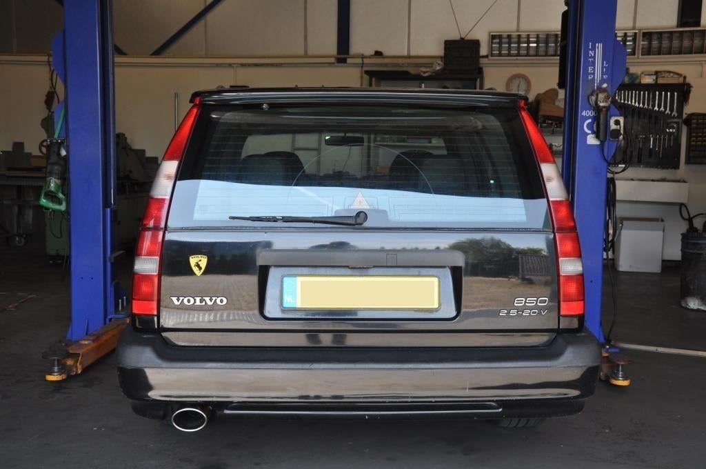 RVS duplex dubbele uitlaat einddemper voor onder elke auto, Ophalen