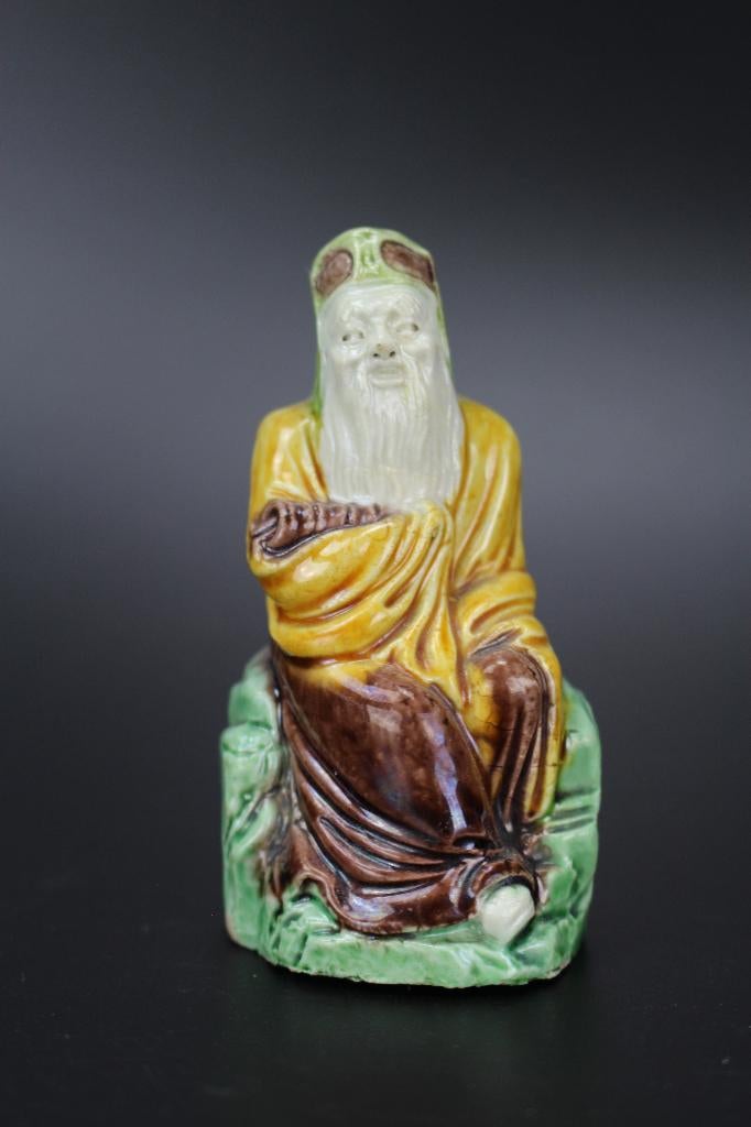 Chinees porselein Sancai biscuit beeld figuur antiek beeldje, Antiek en Kunst, Antiek | Porselein, Ophalen of Verzenden