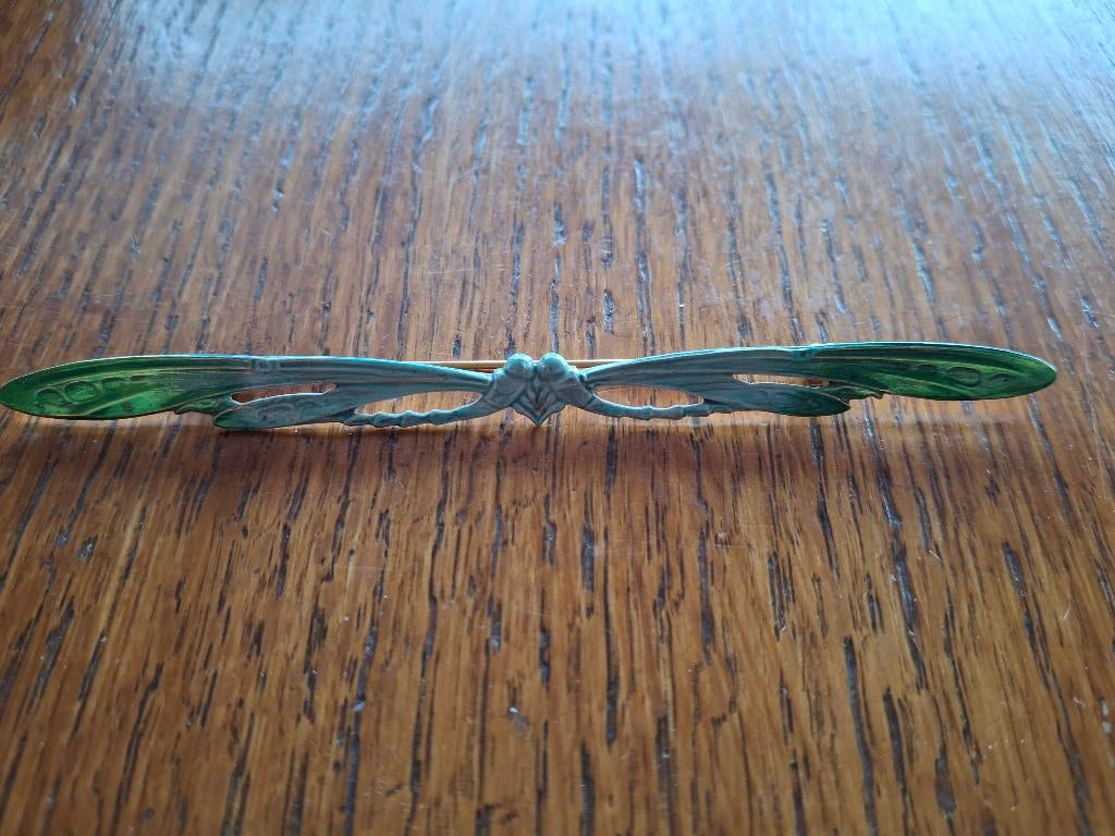 Vintage jugendstil speld libelle, Verzenden