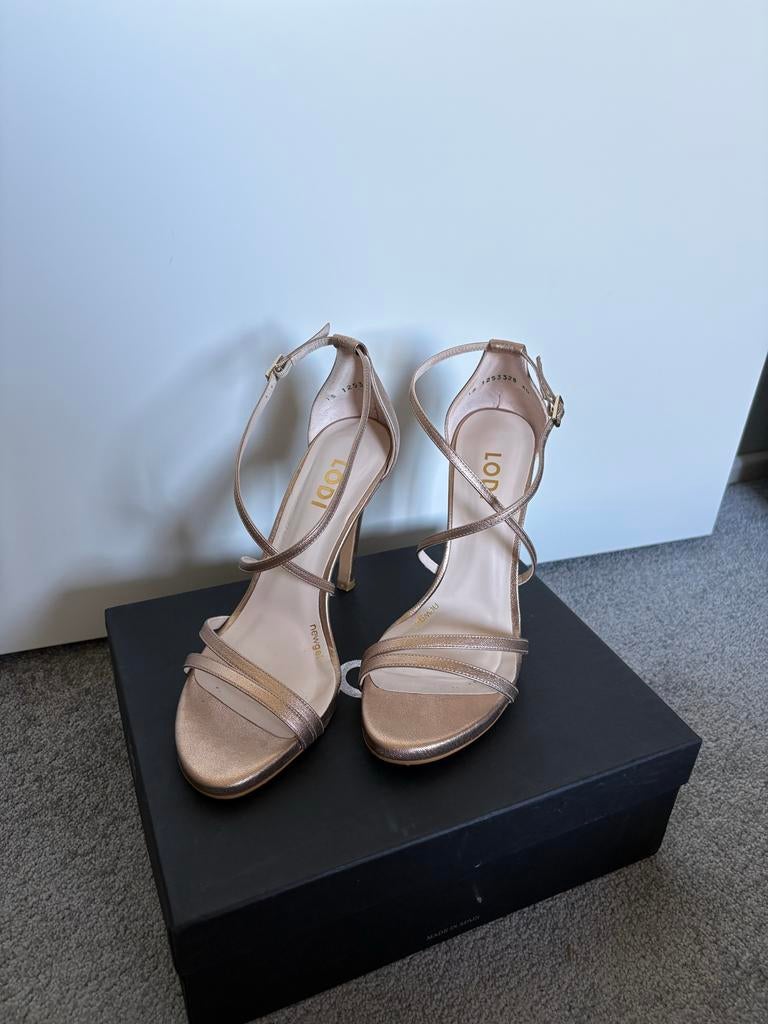 Elegante Lodi Hakken - Roségoud, Overige kleuren, Zo goed als nieuw, Sandalen of Muiltjes, Ophalen of Verzenden