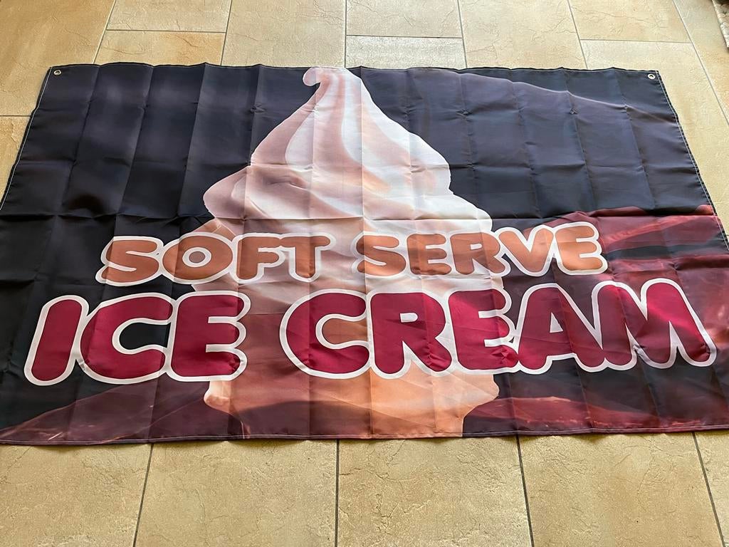 Soft ijs vlag. Ice cream. 2 stuks, Ophalen of Verzenden, Nieuw