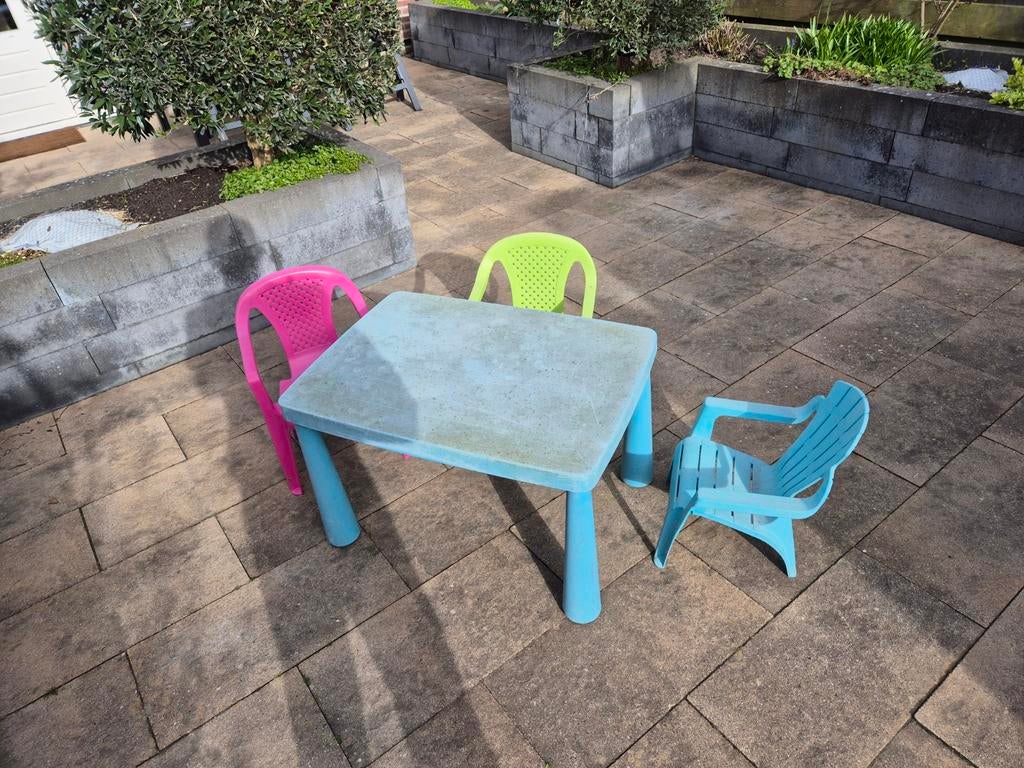 Kindertuinstoel +tafel, Ophalen, Gebruikt