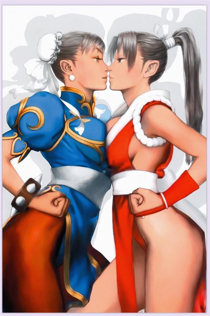 sexy waifu Mai Shiranui Chun Li Anime Hentai Poster 40|60cm, Ophalen of Verzenden, Kuifje, Nieuw, Beeldje of Figuurtje