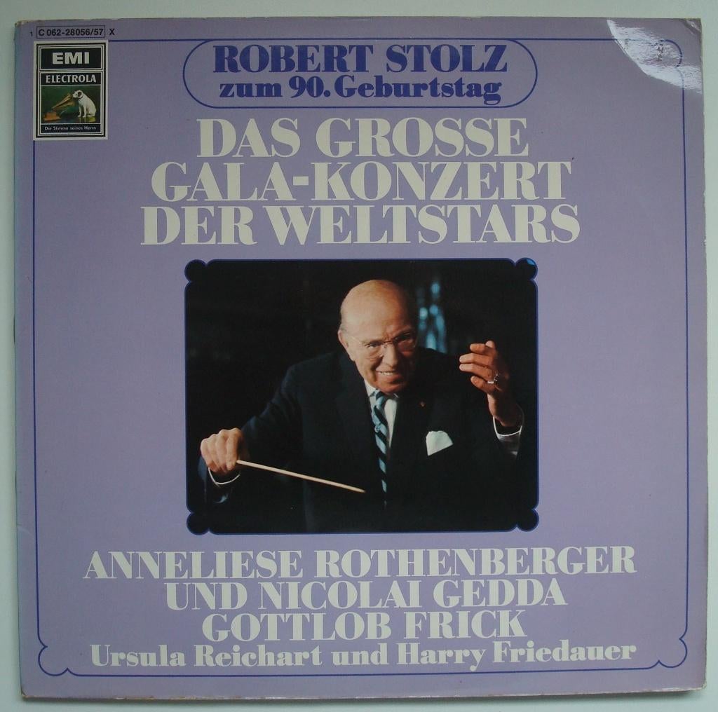 Robert Stolz - Das Grosse Gala-Konzert der Weltstars, 2-lp, Ophalen, Gebruikt, Romantiek, 12 inch