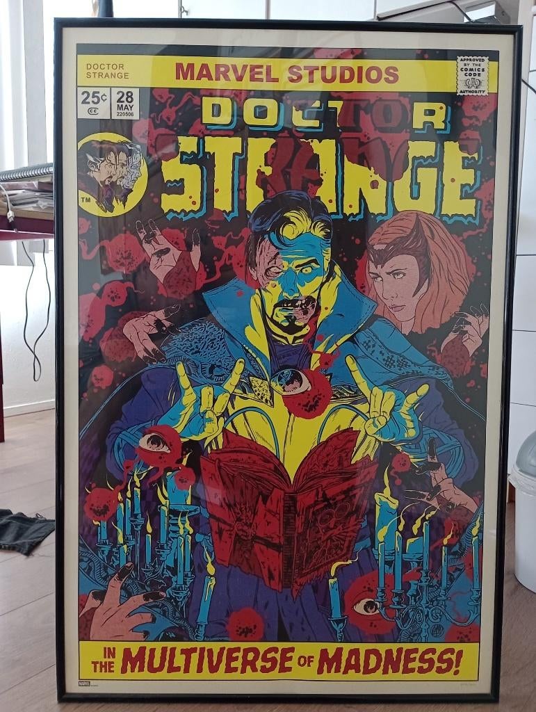 Doctor Strange zeefdruk door Johnny Dombrowski, Antiek en Kunst, Ophalen of Verzenden
