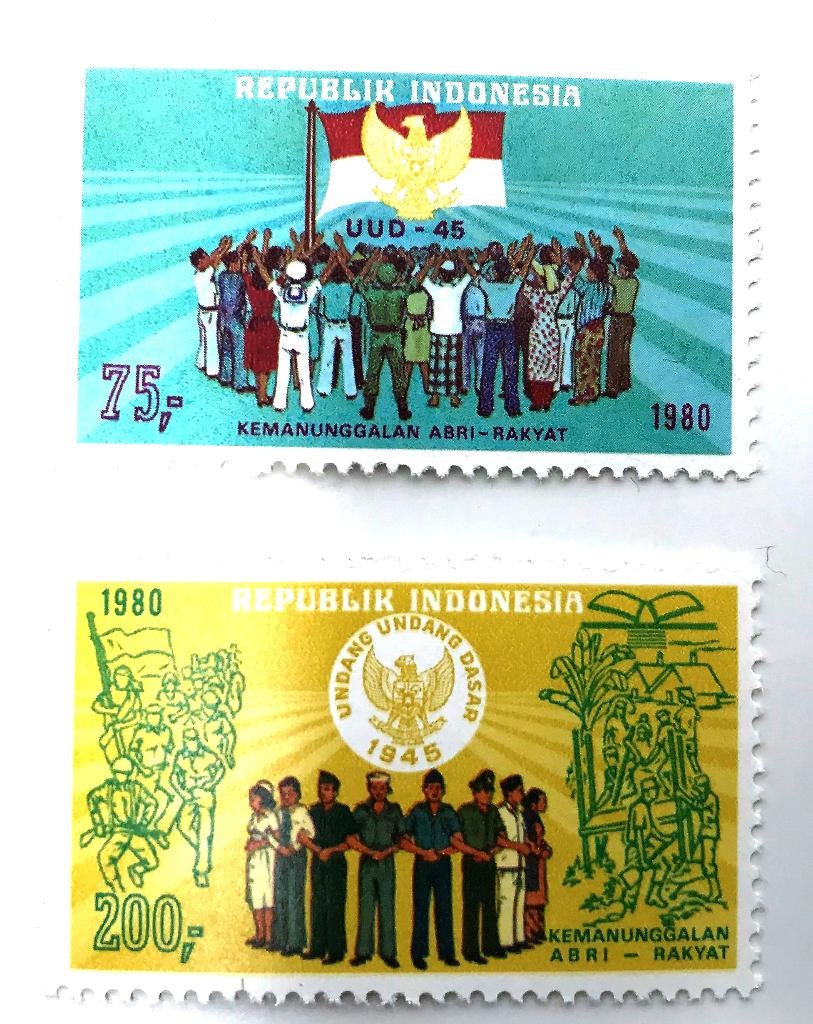 Indonesië 1980 Anniversary of People and Armed Forces (025), Ophalen of Verzenden, Postfris, Zuidoost-Azië