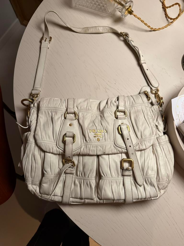 Vintage prada gaufre bag Y2K, Ophalen of Verzenden, Zo goed als nieuw, Handtas