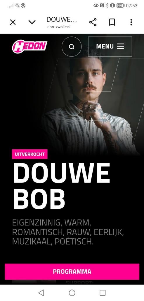 DOUWE BOB HEDON ZWOLLE, Twee personen