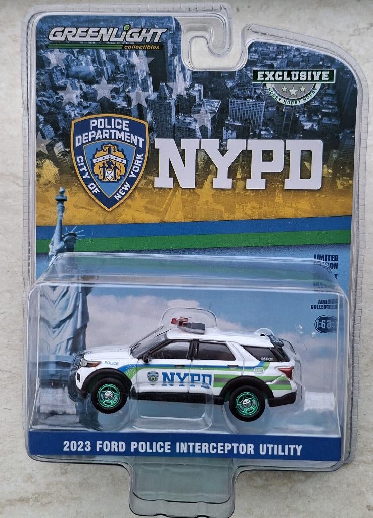2023 Ford Utility Greenlight 1/64 Chase NYPD Police New York, Ophalen of Verzenden, Nieuw, Auto