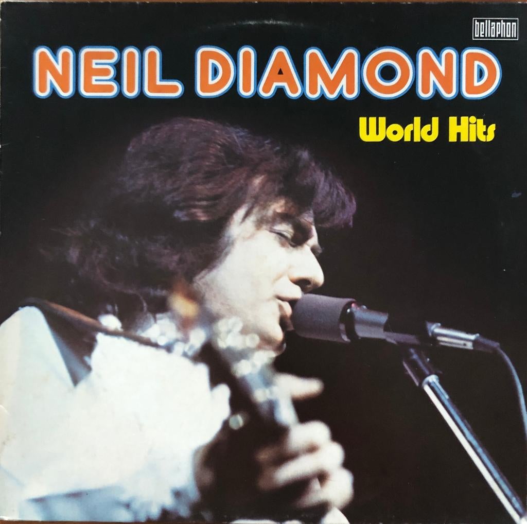 NEIL DIAMOND LP: WORLD HITS, Cd's en Dvd's, Vinyl | Pop, Ophalen of Verzenden, Gebruikt, 12 inch