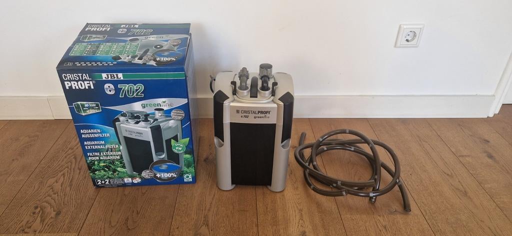 JBL CristalProfi e702 Greenline – Aquarium Buitenfilter, Ophalen of Verzenden, Inclusief toebehoren, Zo goed als nieuw, JBL