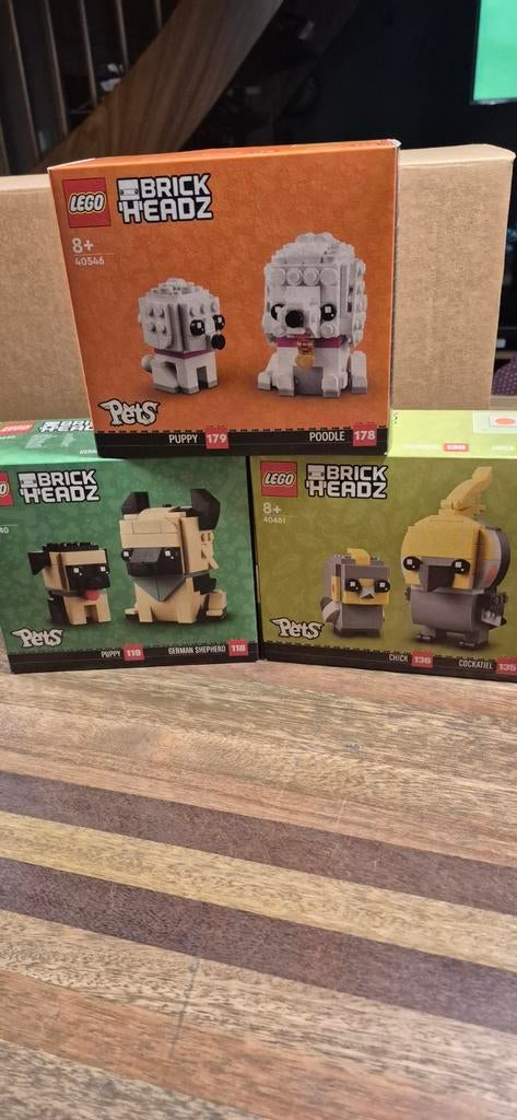 3x LEGO BrickHeadz Pets (40440, 40481, 40546) Nieuw in doos, Kinderen en Baby's, Speelgoed | Bouwstenen, Ophalen of Verzenden