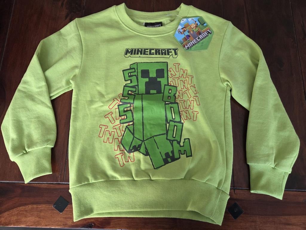 Sweater Minecraft maat 128, Ophalen of Verzenden, Nieuw, Trui of Vest