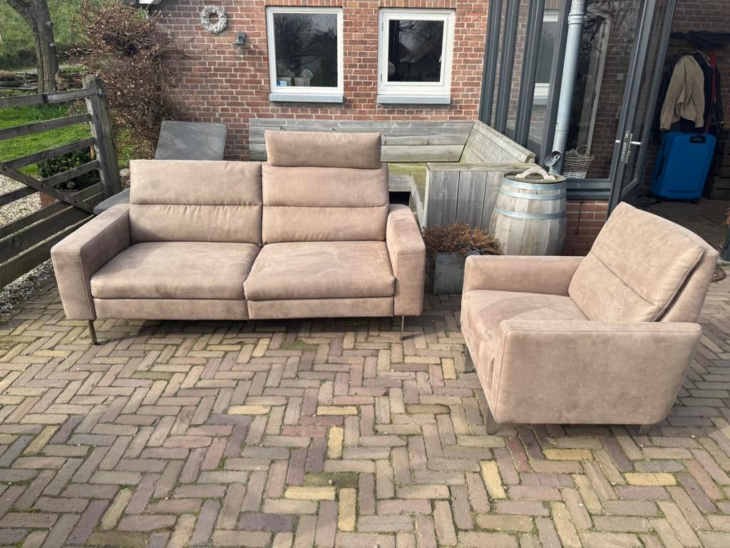 Prominent elektrische tweezits + fauteuil, Ophalen, Kunststof, 150 tot 200 cm, Tweepersoons