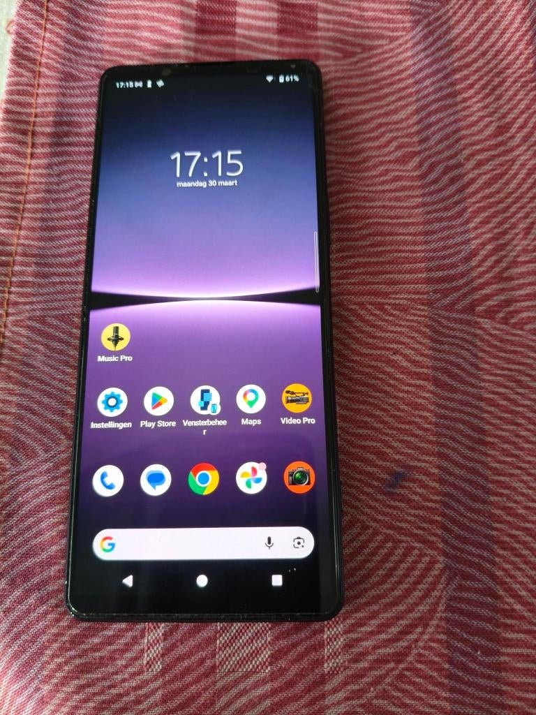 Sony Xperia 1 IV incl klaphoesje en doosje, Zwart, Ophalen of Verzenden, Zo goed als nieuw, Klassiek of Candybar