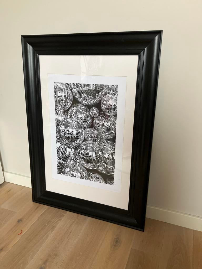 IKEA lijst zwart met passe-partout, Ophalen, Gebruikt, Print, 75 cm of meer