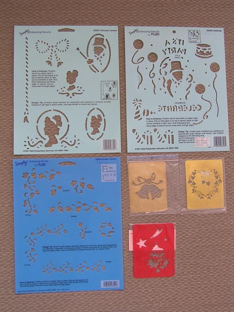 Diverse embrossing stencils o.a. verjaardag., Ophalen of Verzenden, Nieuw, Overige thema's, Pons of Mal