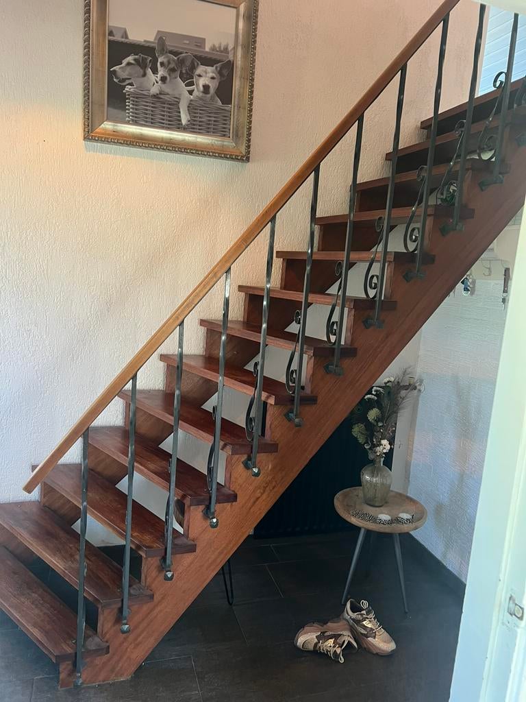 Antieke eikenhouten trap., Doe-het-zelf en Verbouw, Ladders en Trappen, Ophalen, Gebruikt, Trap, 2 tot 4 meter