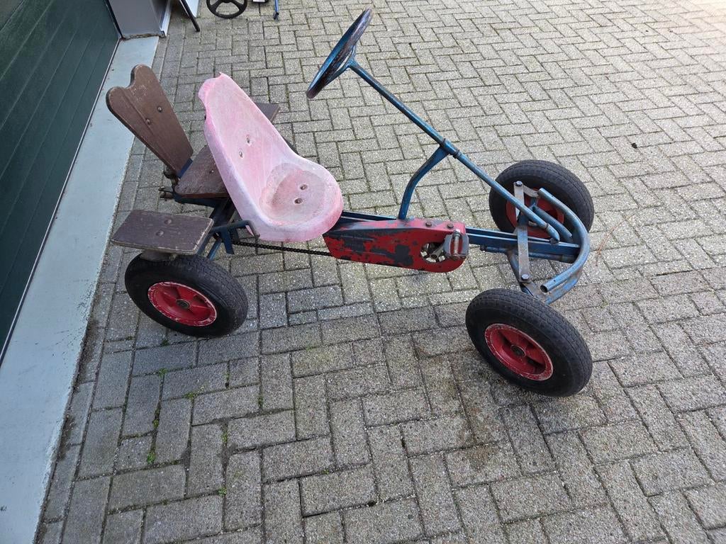 Oude skelter met duozit - Opknapper, Ophalen of Verzenden, Gebruikt, Overige merken, Duozit