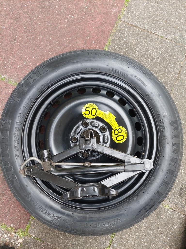 16 inch thuiskomer reservewiel reserveband 5x108 Ford Volvo, Ophalen of Verzenden