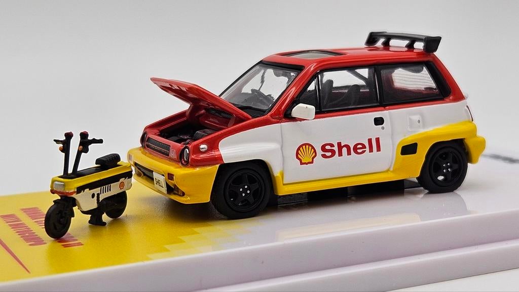 Inno64 Honda City Turbo II *SHELL* met Motocompo 1:64, Auto, Nieuw, Ophalen of Verzenden, Inno64