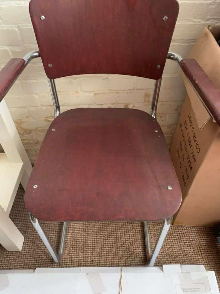 Vintage bureaustoel, Ophalen