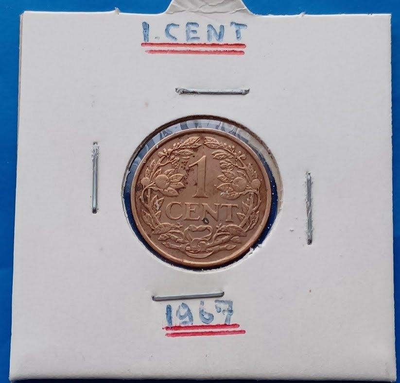 1 cent 1967 Nederlandse Antillen - Juliana, Postzegels en Munten, Munten | Nederland, Verzenden, Koningin Juliana, 1 cent, Setje