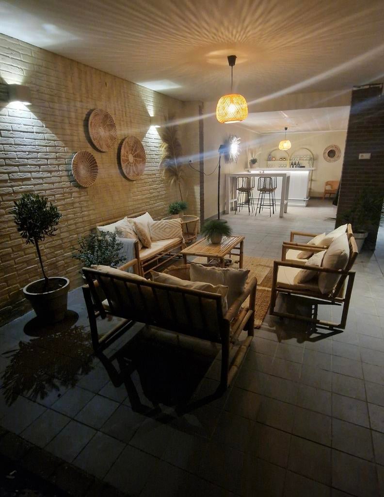 Complete bohoo inboedel voor overkapping/bar, Tuin en Terras, Ophalen, Stoel