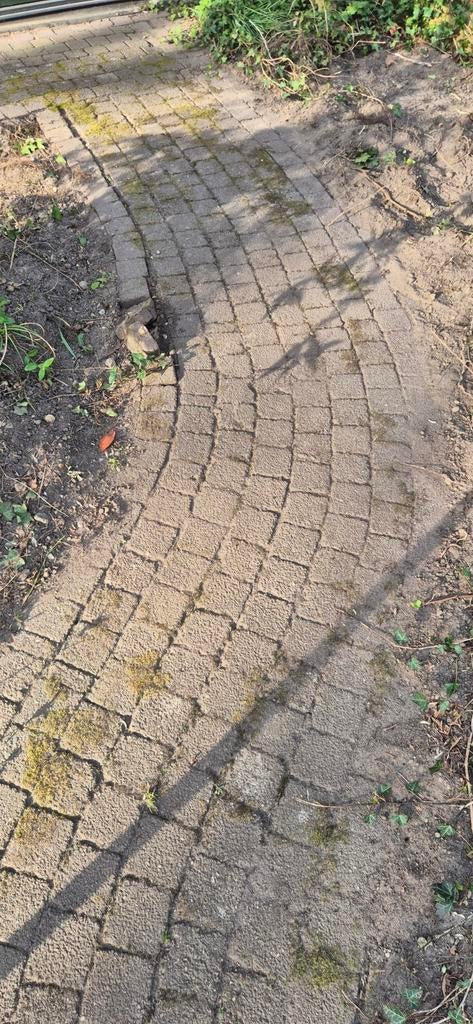 Gebruikte Koppelstones voor tuin of oprit, Tuin en Terras, Tegels en Klinkers, Ophalen, Gebruikt, Klinkers, 10 m² of meer