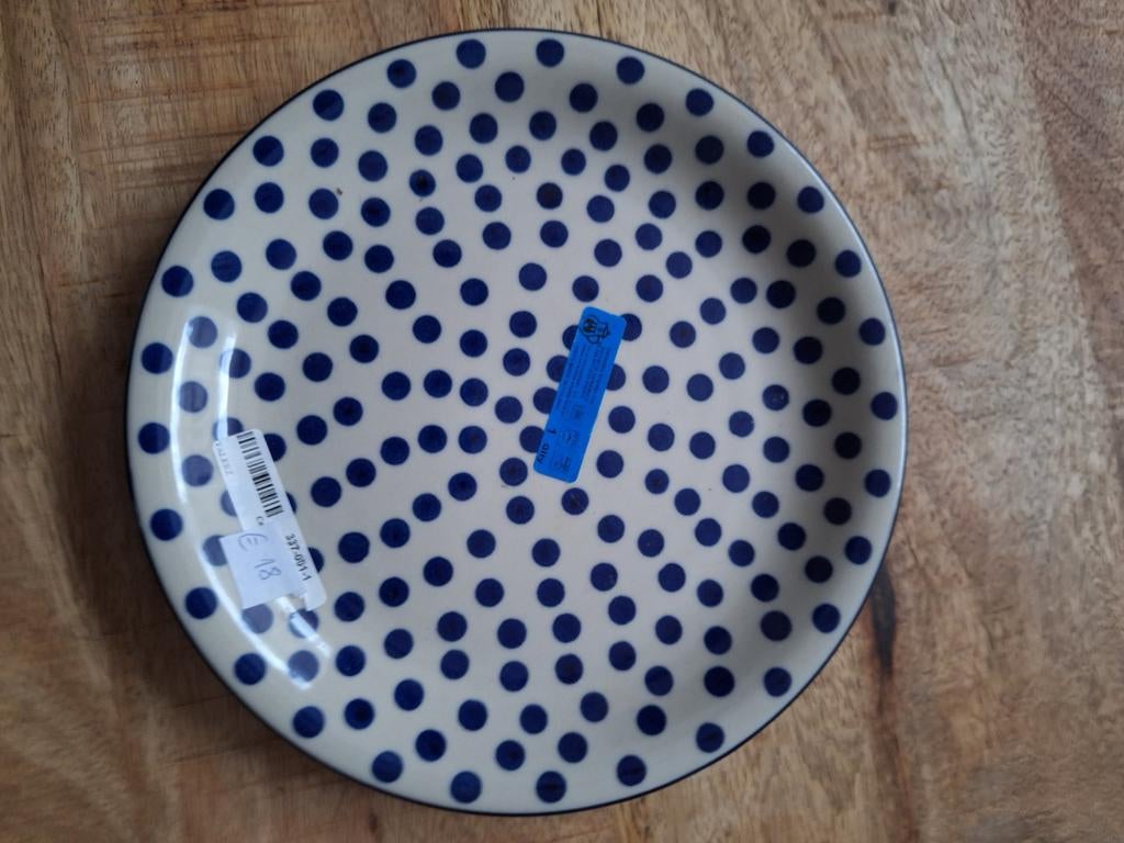 Lunchbord 20,5 cm Bunzlau Castle Pools keramiek-nieuw, Keramiek, Nieuw, Ophalen of Verzenden, Bord(en)