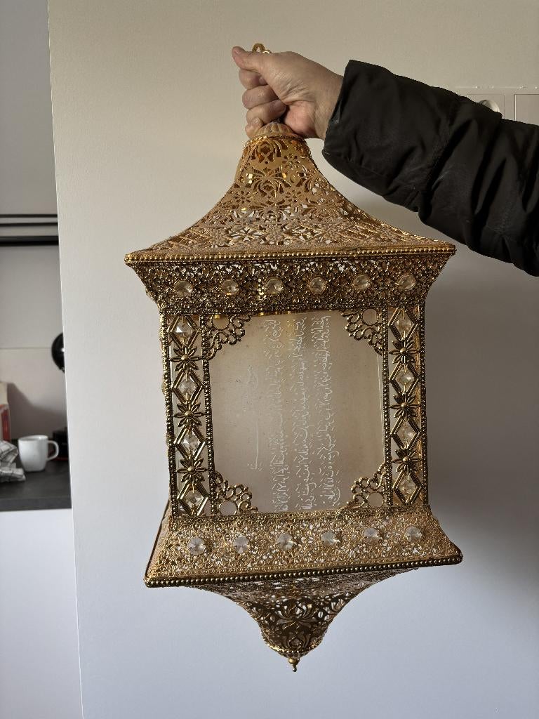 Marokkaanse Design Plafond Lamp, Ophalen, Gebruikt, Glas, Fez Stijl