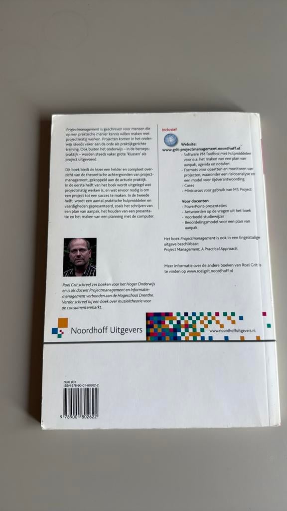 Project management - Roel Grit (vijfde druk), Boeken, Ophalen of Verzenden, Gamma, Gelezen, HBO