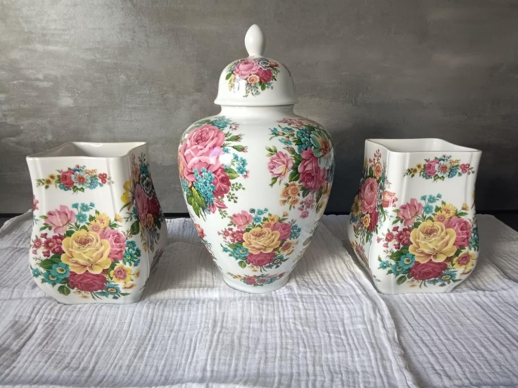 Kast-stel met bloemenpatroon Royal Schwabap, Ophalen of Verzenden