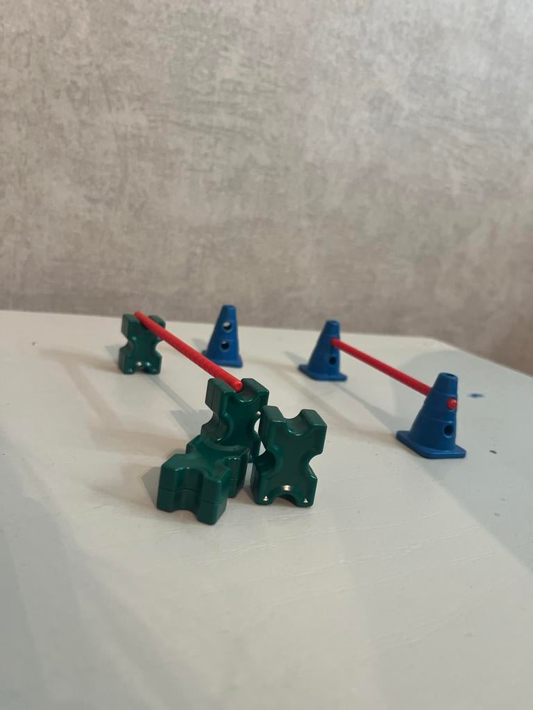 Schleich paarden springset - hindernissen, Ophalen of Verzenden, Gebruikt, Jongen of Meisje