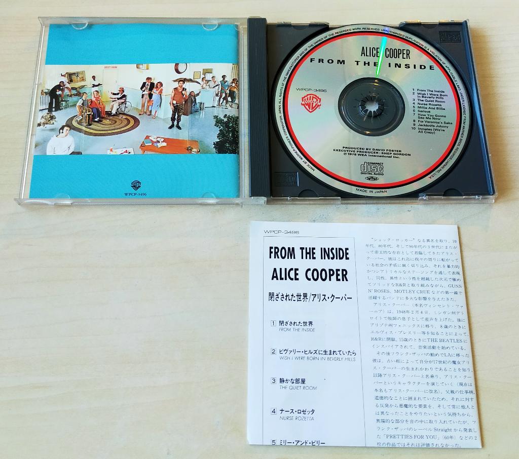 Alice Cooper - From The Inside CD 1978/1990 Japan, Ophalen of Verzenden, Gebruikt, Poprock