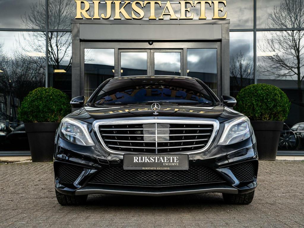 Mercedes S-klasse AMG S63 4Matic Lang|V8|BURMESTER|NIGHTVIS., Auto's, Automaat, 5461 cc, Gebruikt, Blauw