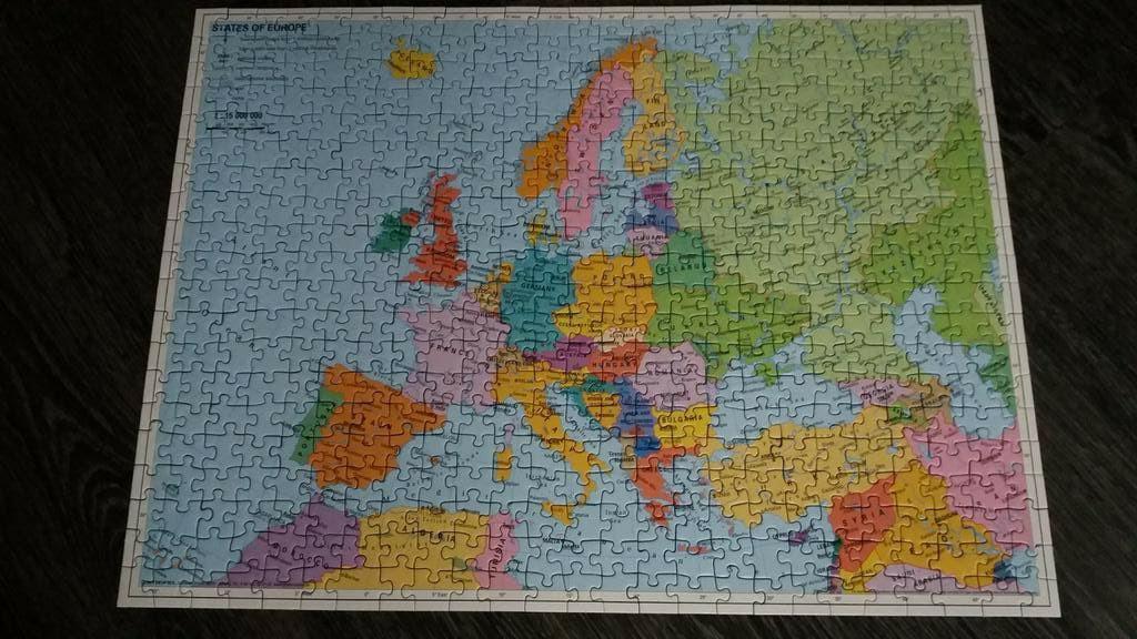 Ravensburger puzzel 500 st wereldkaart State of Europe, Ophalen, Meer dan 50 stukjes, Zo goed als nieuw, 6 jaar of ouder
