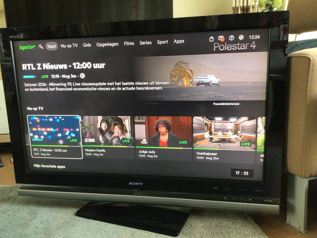 40 inch Sony Bravia TV, Ophalen, LCD, Zo goed als nieuw, 100 Hz