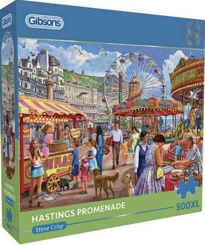 Gibsons - Hastings Promenade - 500XL stukjes, Ophalen of Verzenden, 500 t/m 1500 stukjes, Nieuw, Legpuzzel