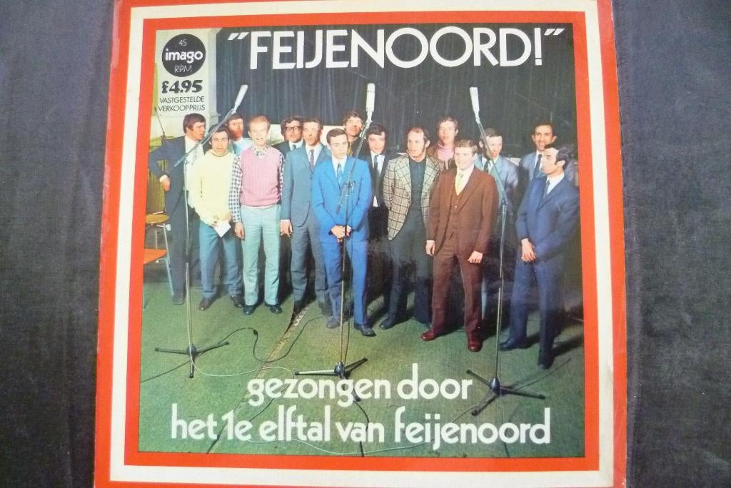het komplete 1e elftal van feijenoord - feijenoord, Cd's en Dvd's, Vinyl Singles, 7 inch, Single, Ophalen of Verzenden, Zo goed als nieuw