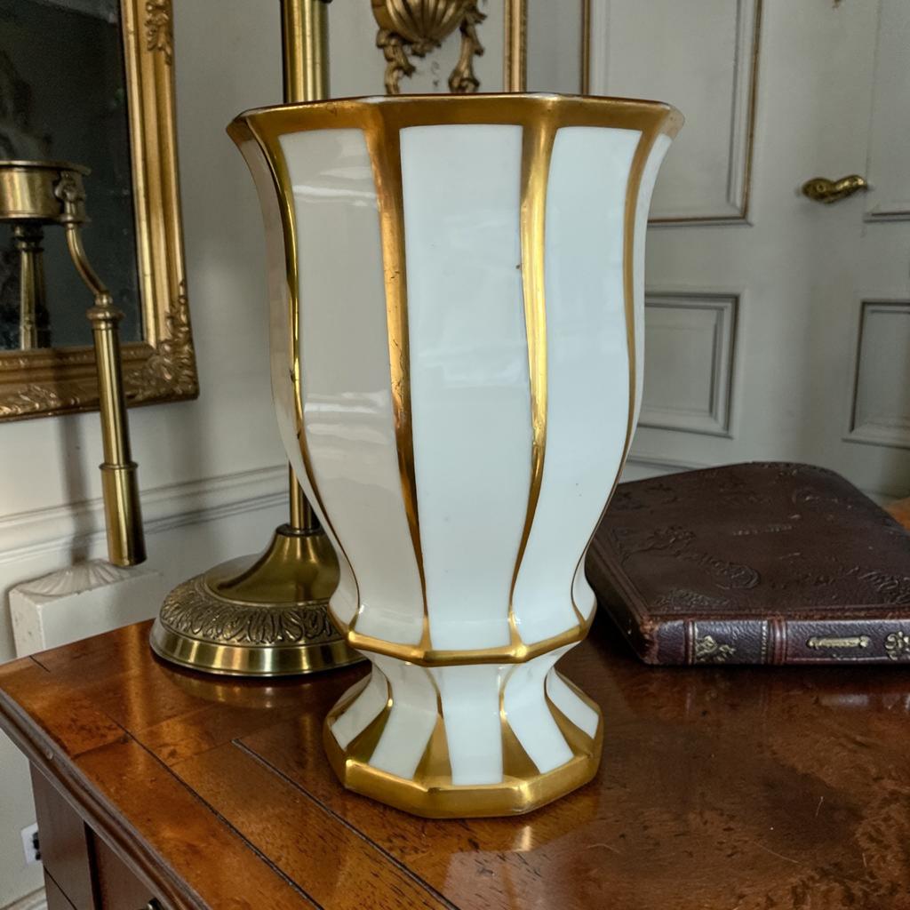 Antieke Fürstenberg porseleinen vaas - 18,5 cm, Ophalen