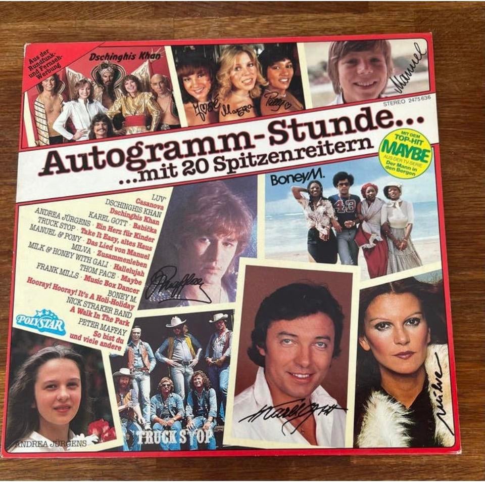LP Autogramm Stunde mit 20 Spitzenreitern, Ophalen of Verzenden, Zo goed als nieuw, 12 inch, Pop